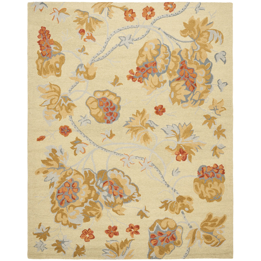 SAFAVIEH Blossom BLM922A Hand-hooked Beige / Multi Rug Image 1