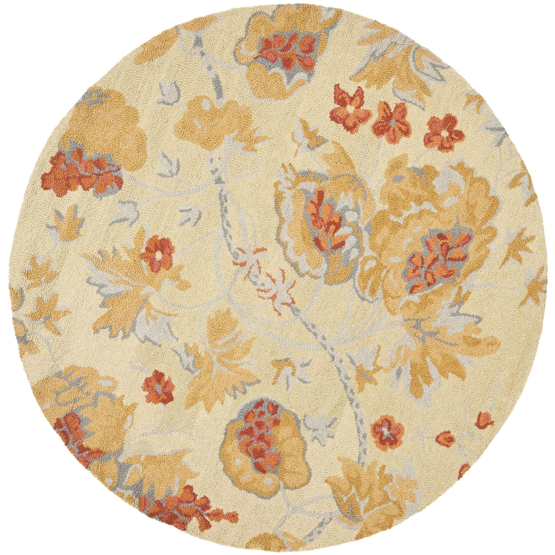 SAFAVIEH Blossom BLM922A Hand-hooked Beige / Multi Rug Image 4