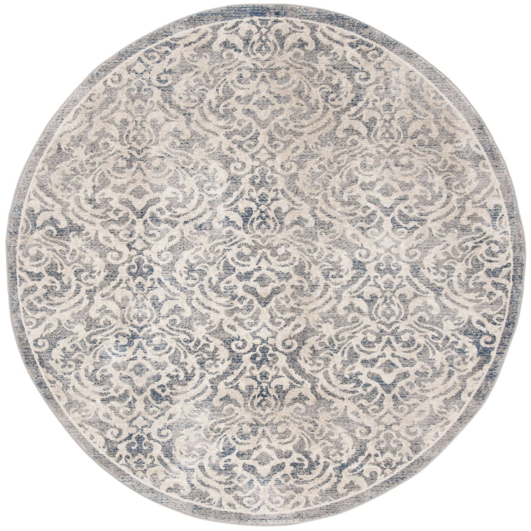 SAFAVIEH Brentwood BNT810G Light Grey / Blue Rug Image 1