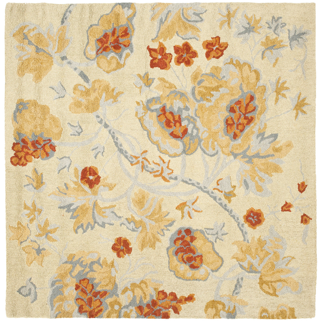 SAFAVIEH Blossom BLM922A Hand-hooked Beige / Multi Rug Image 6