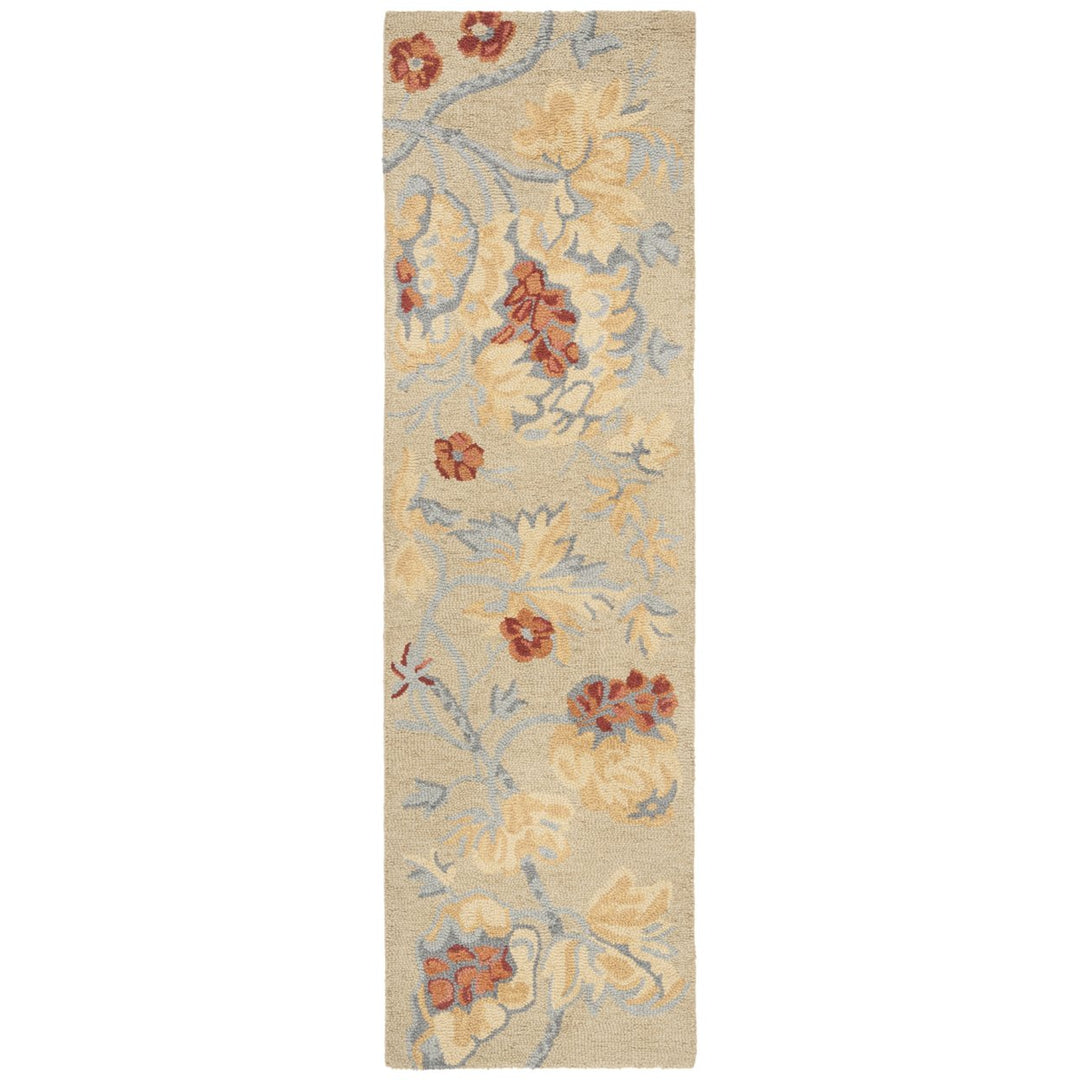 SAFAVIEH Blossom BLM922A Hand-hooked Beige / Multi Rug Image 1