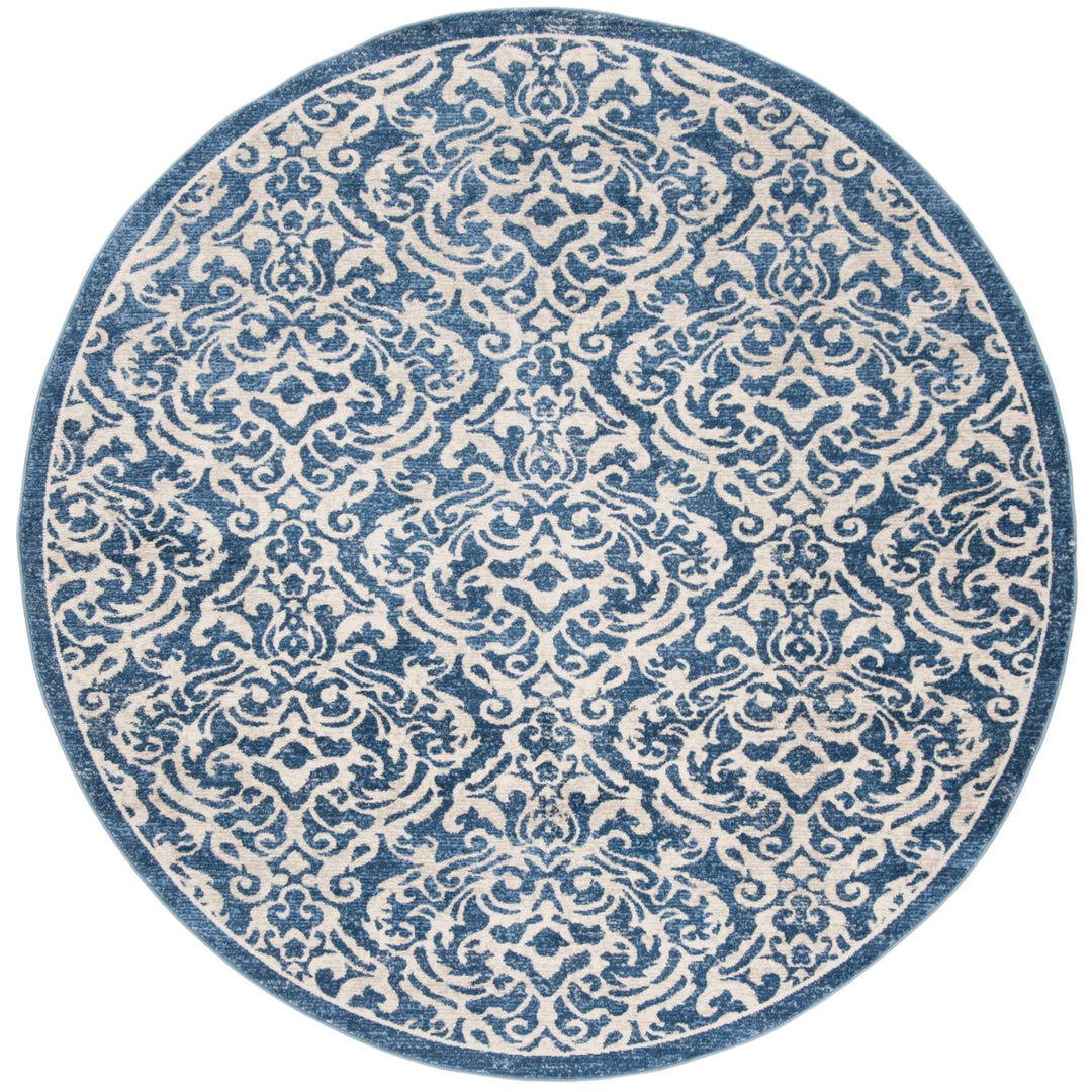 SAFAVIEH Brentwood Collection BNT810N Navy / Creme Rug Image 4