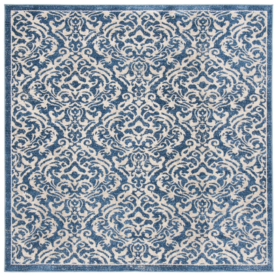 SAFAVIEH Brentwood Collection BNT810N Navy / Creme Rug Image 6