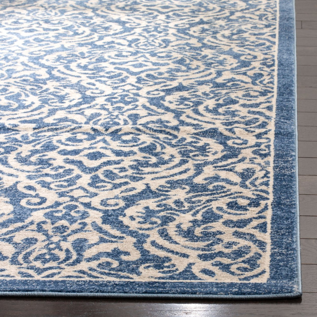 SAFAVIEH Brentwood Collection BNT810N Navy / Creme Rug Image 7