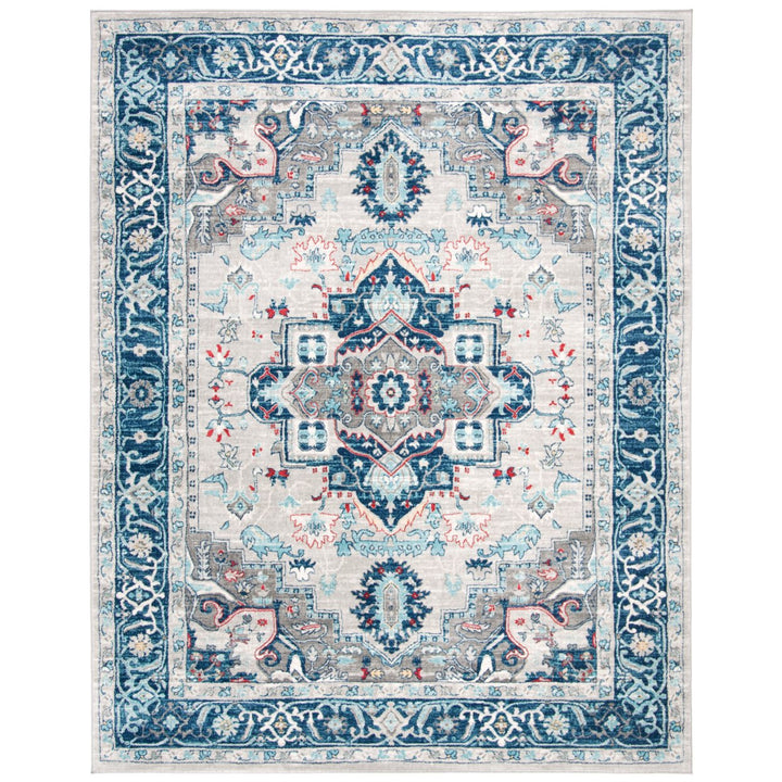 SAFAVIEH Brentwood BNT811G Light Grey / Blue Rug Image 1