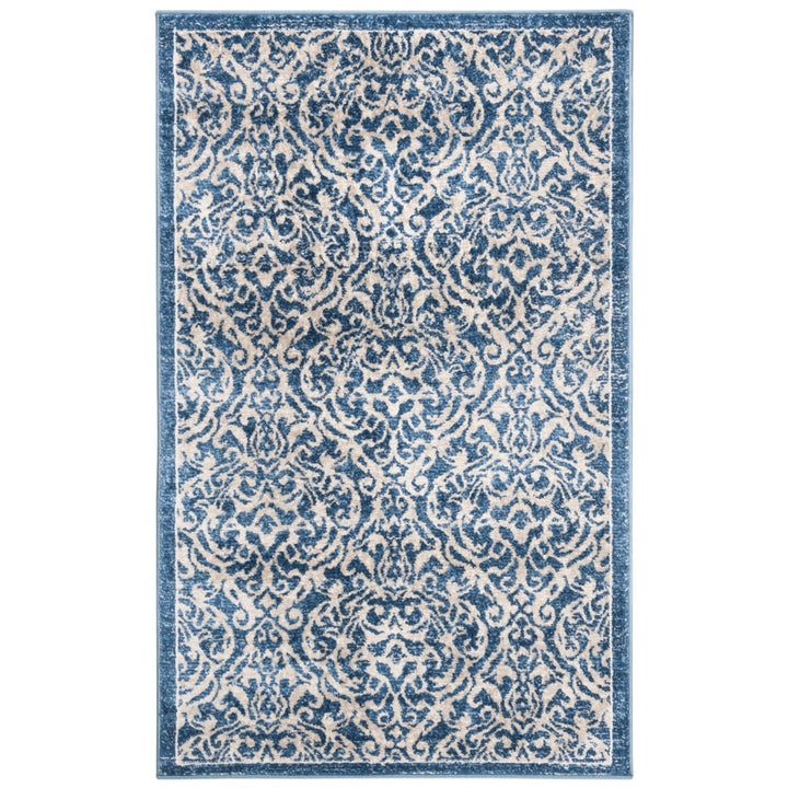 SAFAVIEH Brentwood Collection BNT810N Navy / Creme Rug Image 8