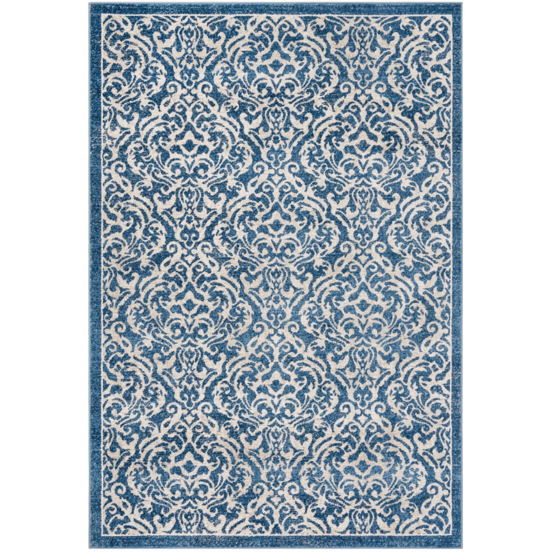 SAFAVIEH Brentwood Collection BNT810N Navy / Creme Rug Image 9