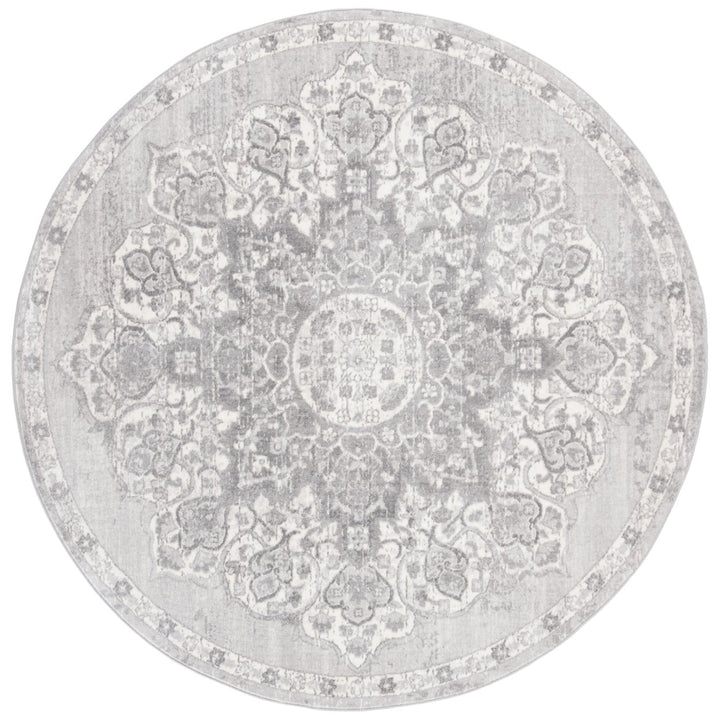 SAFAVIEH Brentwood Collection BNT802F Grey / Ivory Rug Image 1