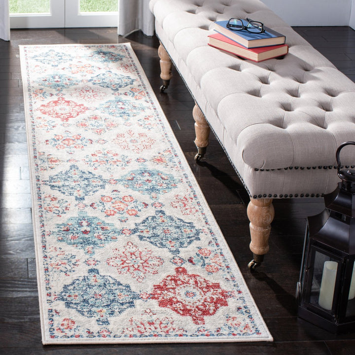 SAFAVIEH Brentwood Collection BNT815A Cream / Blue Rug Image 3