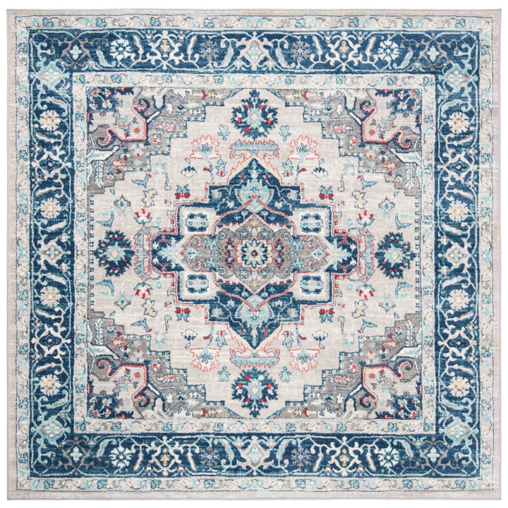 SAFAVIEH Brentwood BNT811G Light Grey / Blue Rug Image 1