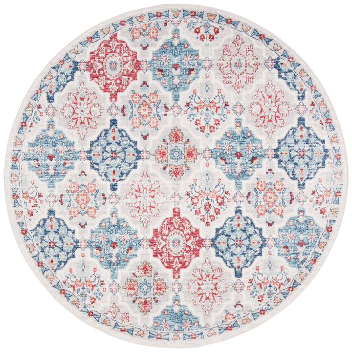 SAFAVIEH Brentwood Collection BNT815A Cream / Blue Rug Image 4