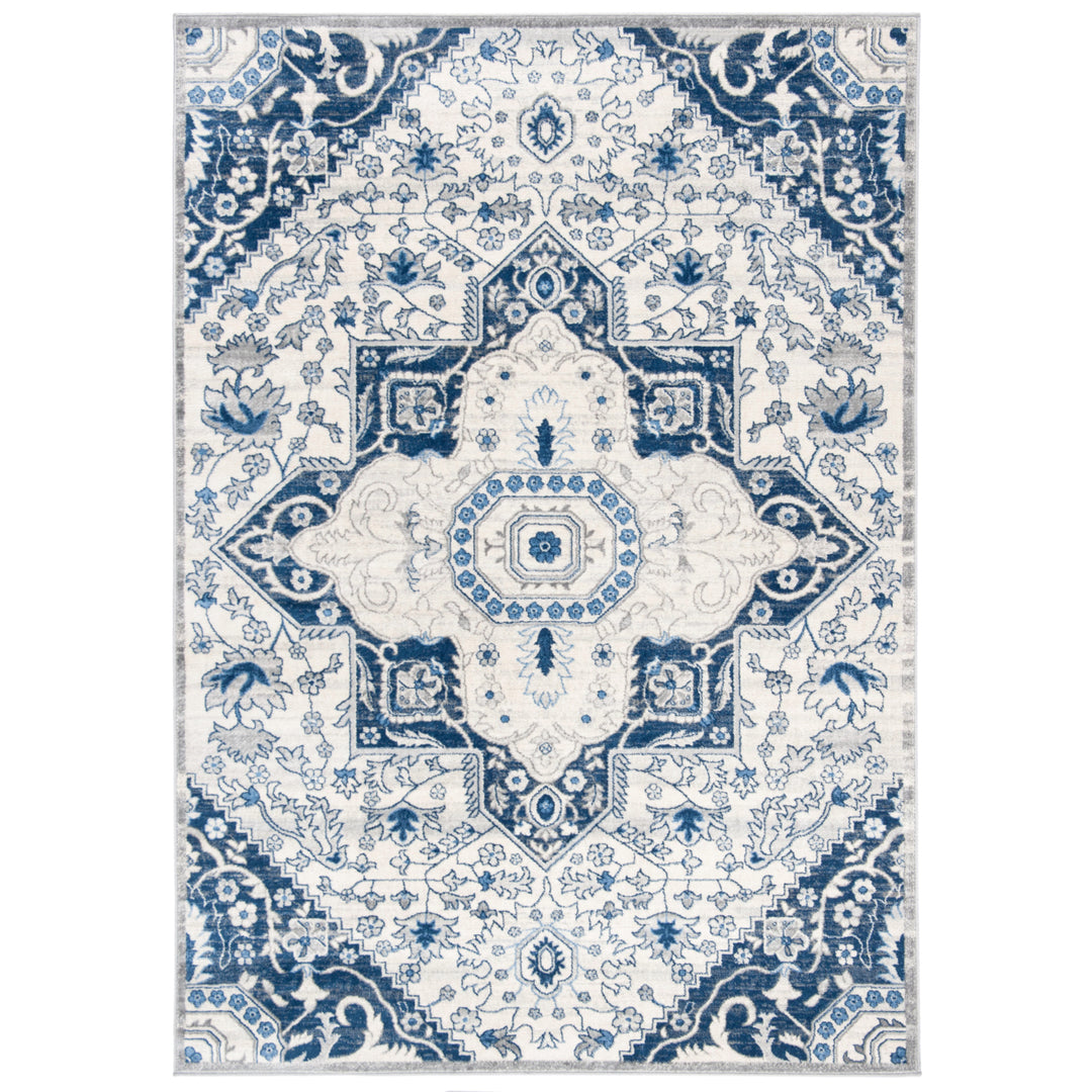 SAFAVIEH Brentwood Collection BNT816D Cream / Blue Rug Image 1