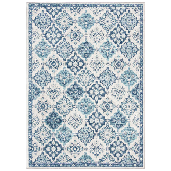 SAFAVIEH Brentwood Collection BNT815M Navy / Grey Rug Image 9