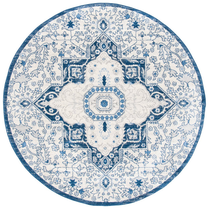 SAFAVIEH Brentwood Collection BNT816D Cream / Blue Rug Image 1