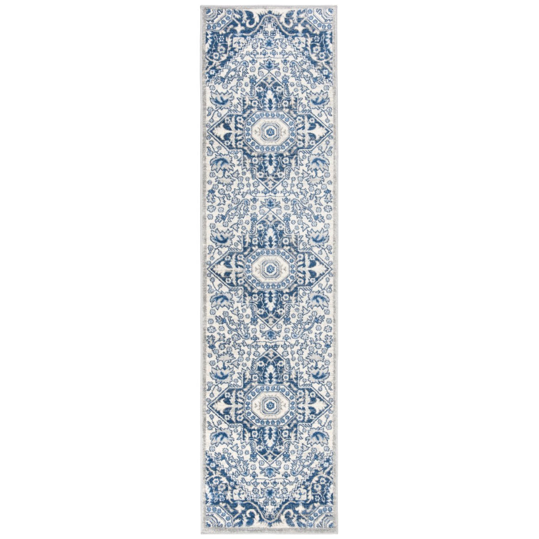 SAFAVIEH Brentwood Collection BNT816D Cream / Blue Rug Image 1