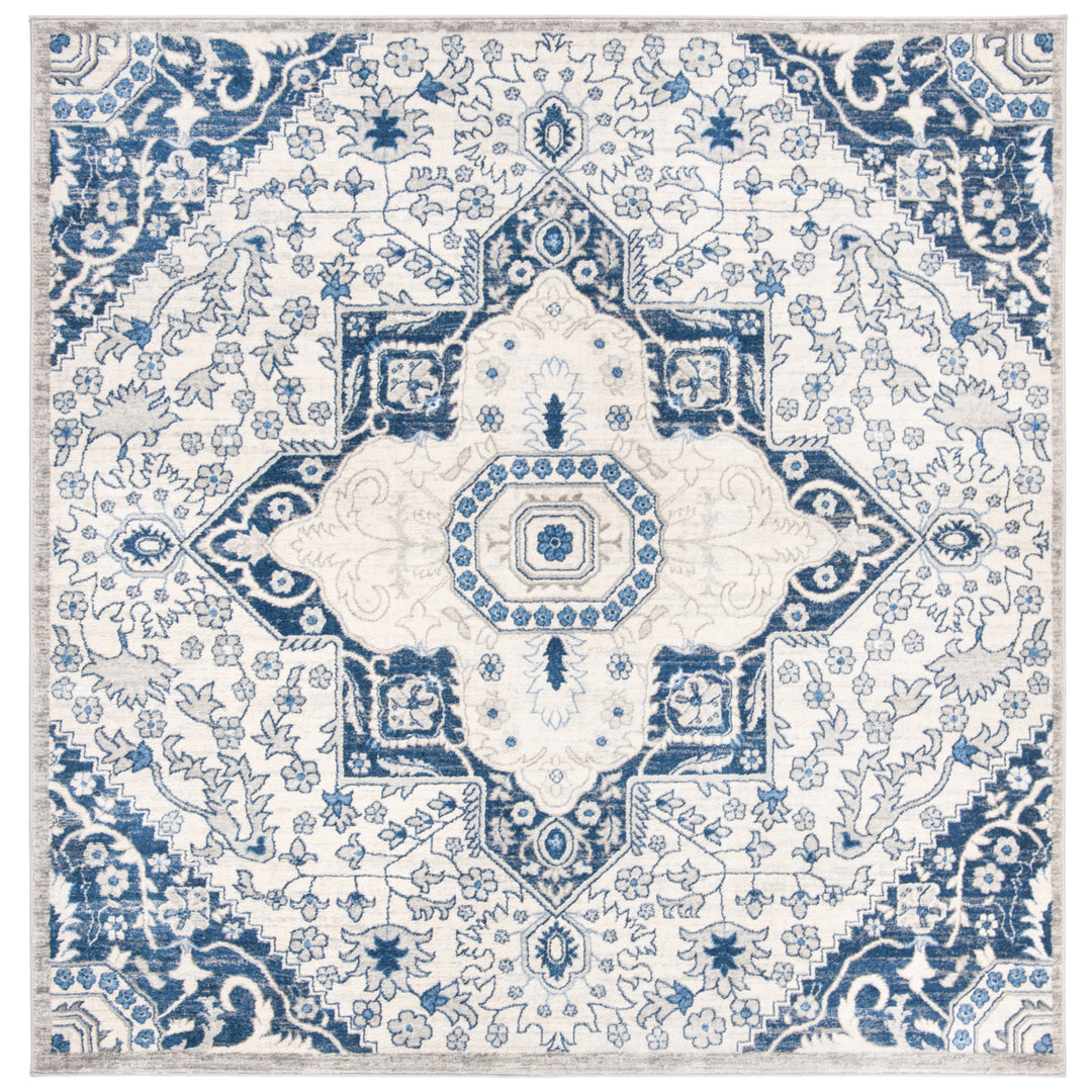 SAFAVIEH Brentwood Collection BNT816D Cream / Blue Rug Image 6