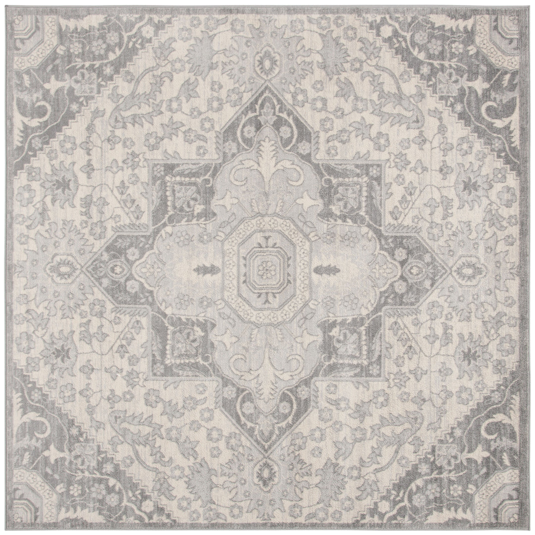 SAFAVIEH Brentwood Collection BNT816B Grey / Cream Rug Image 7