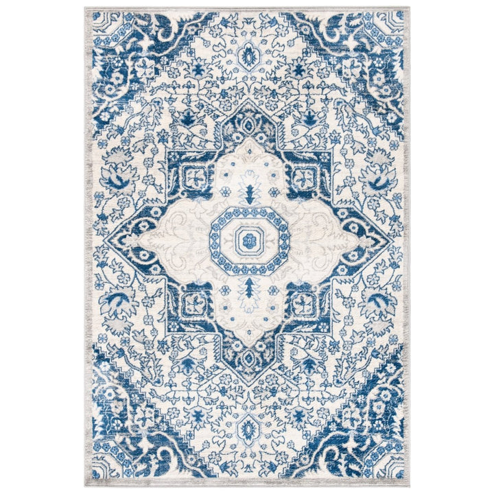 SAFAVIEH Brentwood Collection BNT816D Cream / Blue Rug Image 9