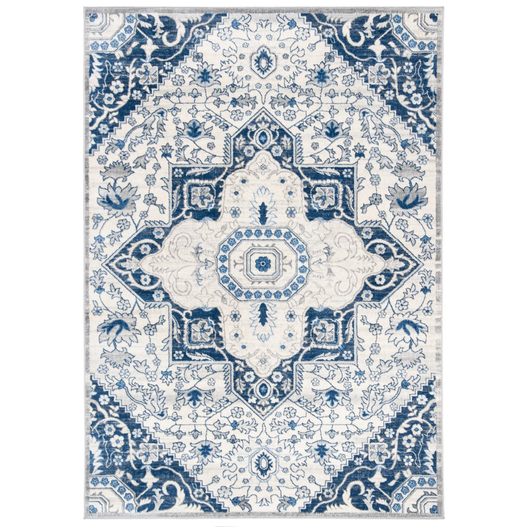 SAFAVIEH Brentwood Collection BNT816D Cream / Blue Rug Image 11