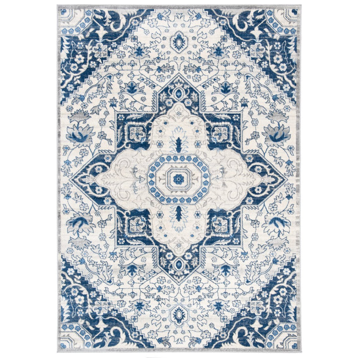 SAFAVIEH Brentwood Collection BNT816D Cream / Blue Rug Image 11