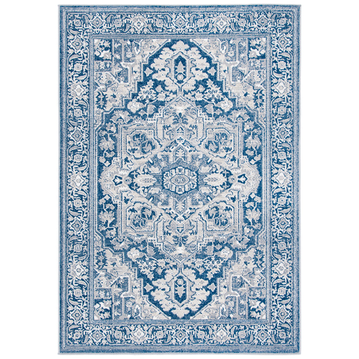 SAFAVIEH Belmont Collection BMT134N Navy / Grey Rug Image 2