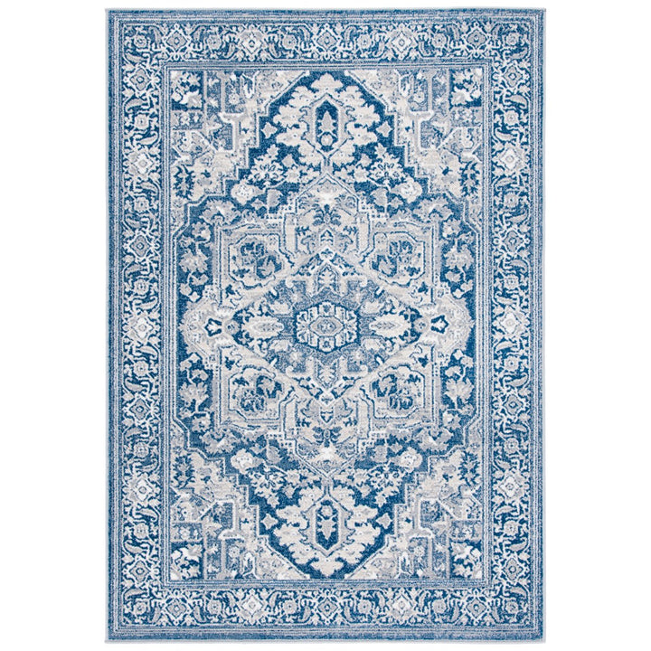 SAFAVIEH Belmont Collection BMT134N Navy / Grey Rug Image 1