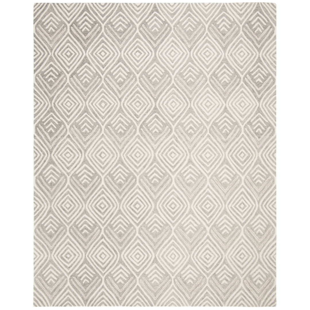 SAFAVIEH Blossom BLM936F Handmade Grey / Ivory Rug Image 1