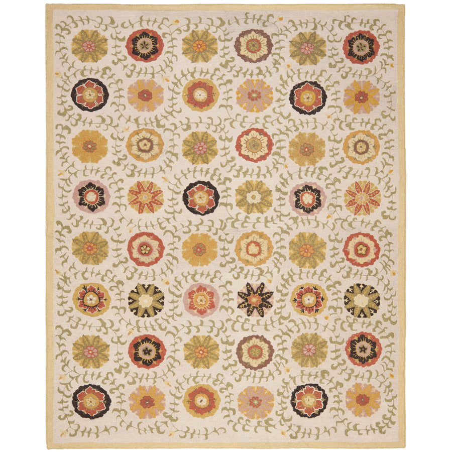 SAFAVIEH Blossom BLM951A Hand-hooked Ivory / Multi Rug Image 1