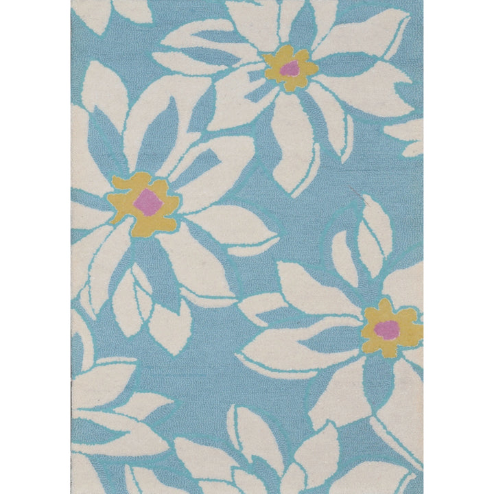 SAFAVIEH Blossom BLM924A Light Blue / Ivory Rug Image 1