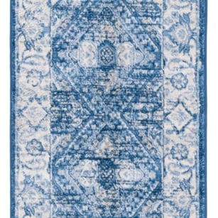 SAFAVIEH Brentwood Collection BNT800A Ivory / Navy Rug Image 1