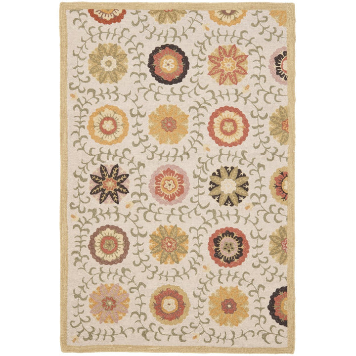 SAFAVIEH Blossom BLM951A Hand-hooked Ivory / Multi Rug Image 4