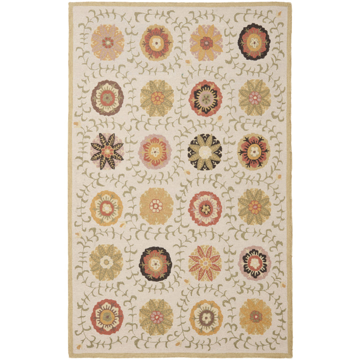 SAFAVIEH Blossom BLM951A Hand-hooked Ivory / Multi Rug Image 5