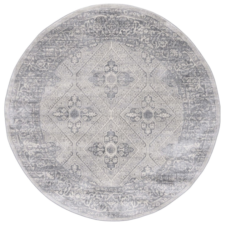 SAFAVIEH Brentwood Collection BNT800F Grey / Ivory Rug Image 1