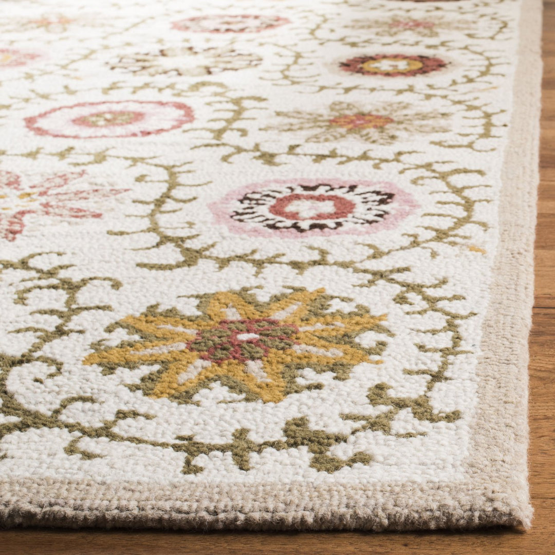 SAFAVIEH Blossom BLM951A Hand-hooked Ivory / Multi Rug Image 10