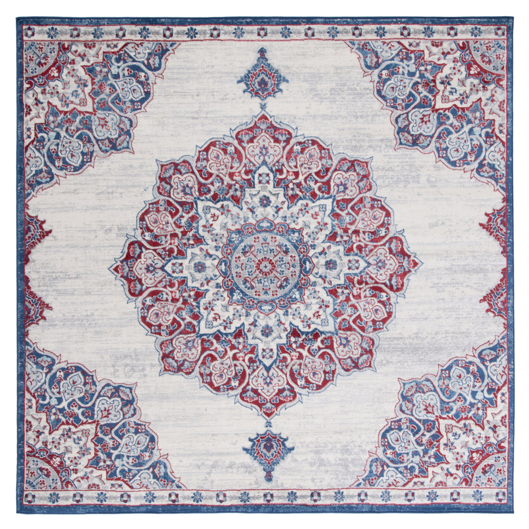 SAFAVIEH Brentwood Collection BNT802A Ivory / Red Rug Image 3