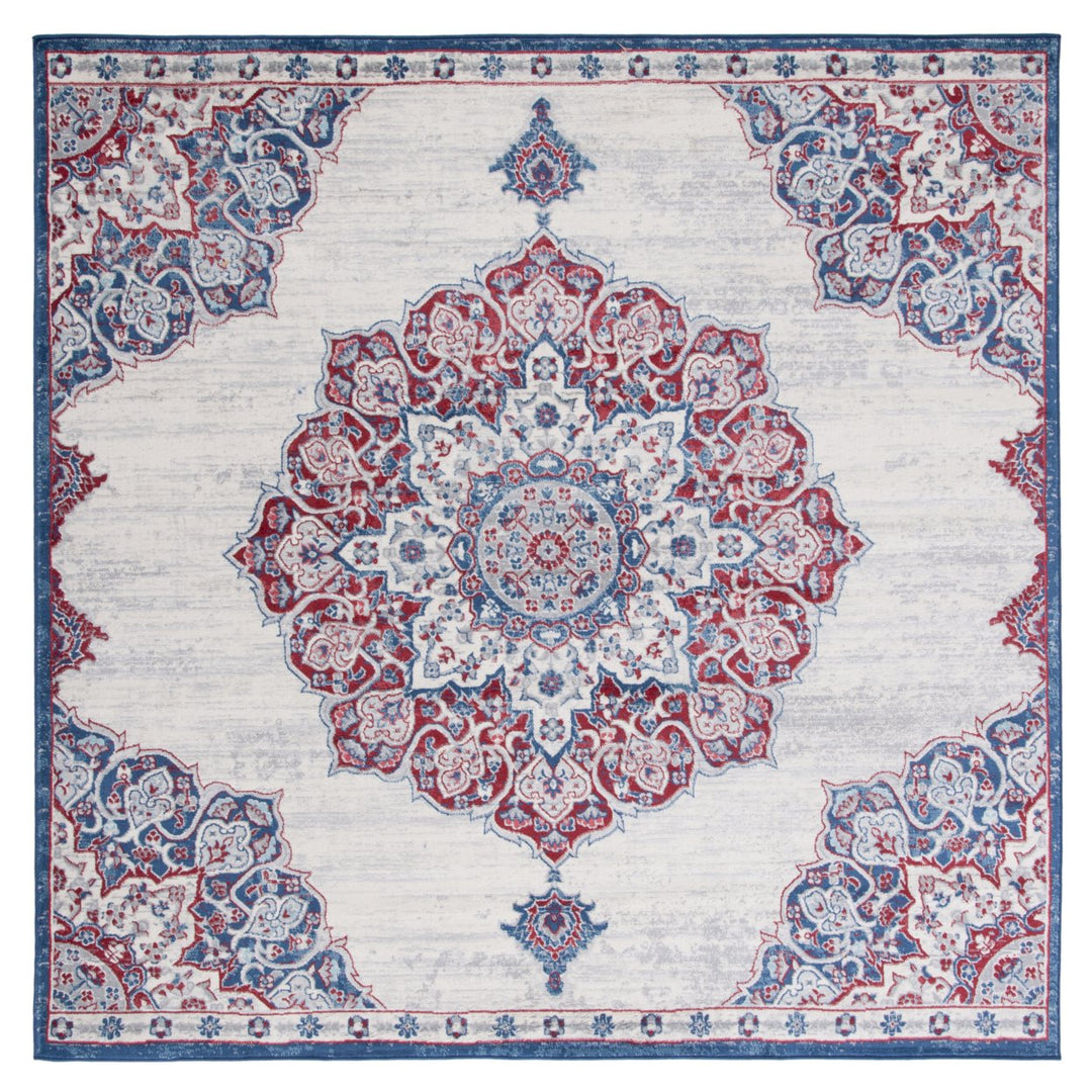 SAFAVIEH Brentwood Collection BNT802A Ivory / Red Rug Image 1