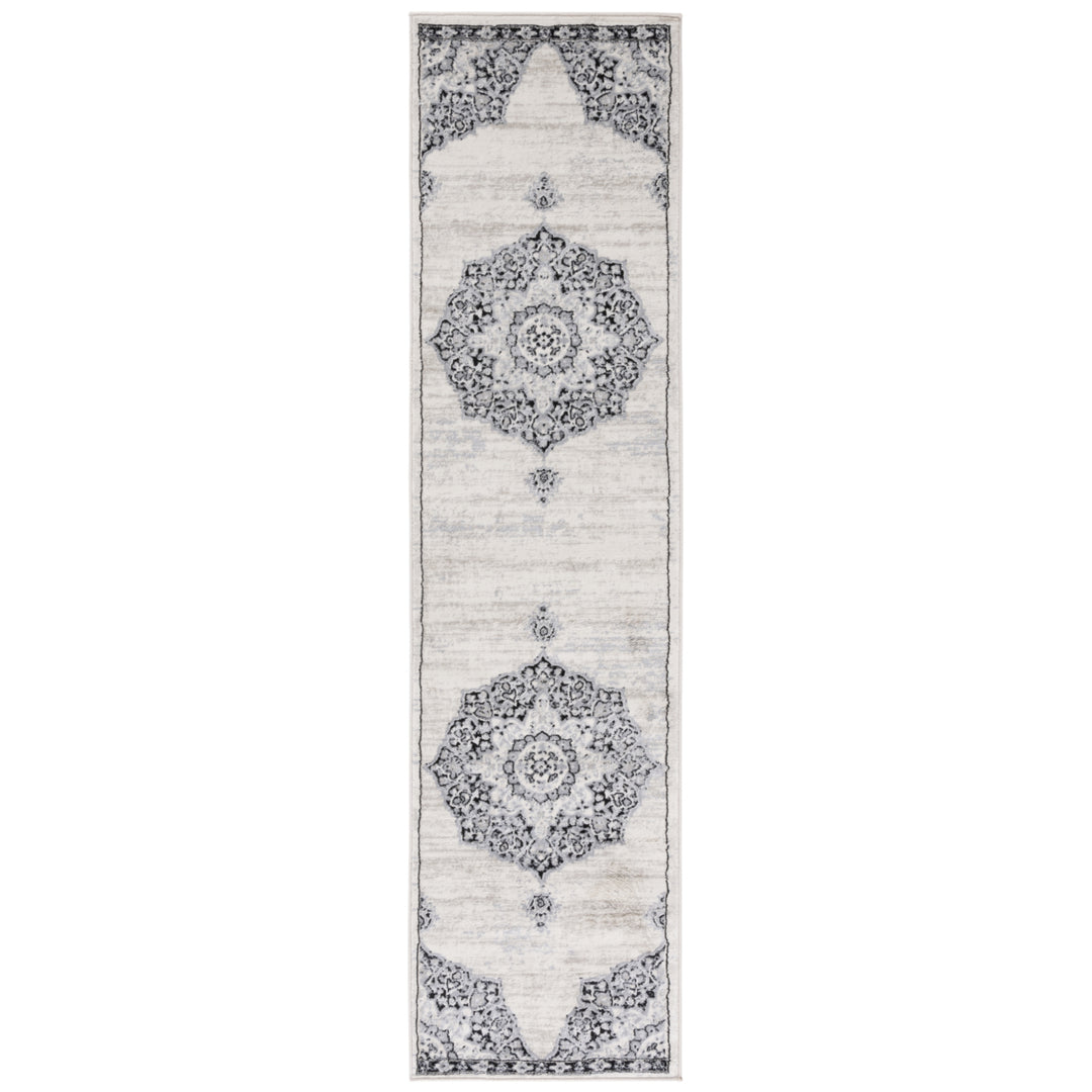 SAFAVIEH Brentwood Collection BNT802C Ivory / Black Rug Image 4