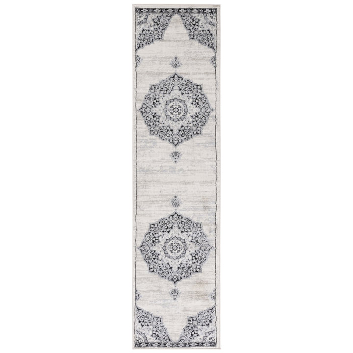 SAFAVIEH Brentwood Collection BNT802C Ivory / Black Rug Image 1