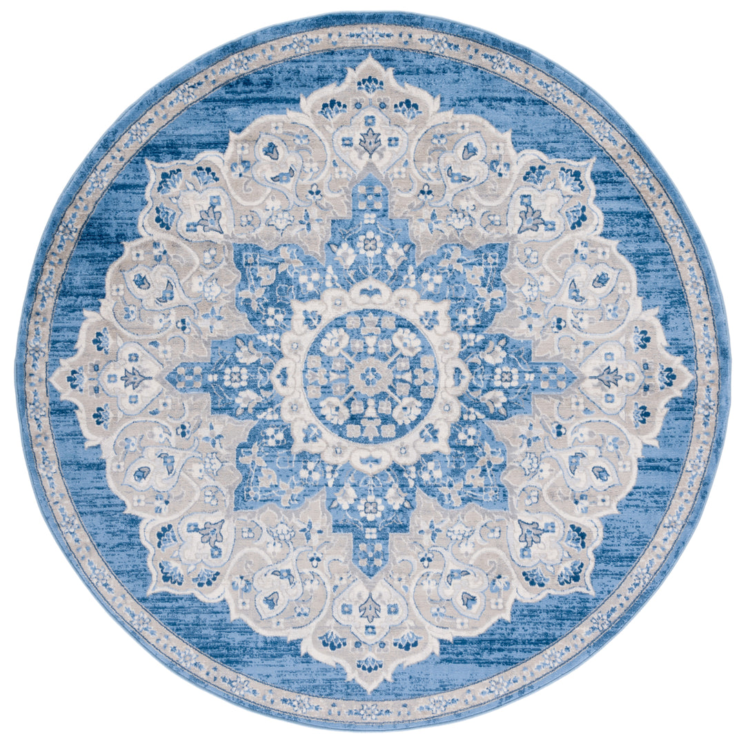 SAFAVIEH Brentwood Collection BNT802M Blue / Grey Rug Image 3