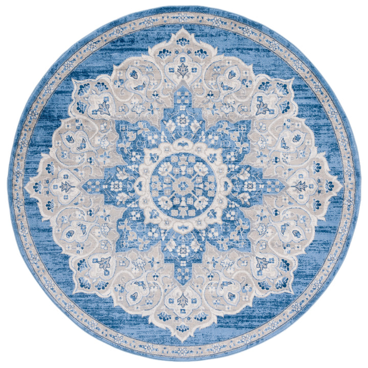 SAFAVIEH Brentwood Collection BNT802M Blue / Grey Rug Image 3