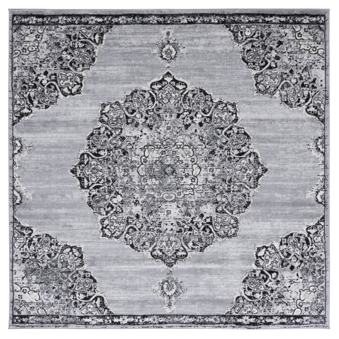 SAFAVIEH Brentwood Collection BNT802H Grey / Black Rug Image 5