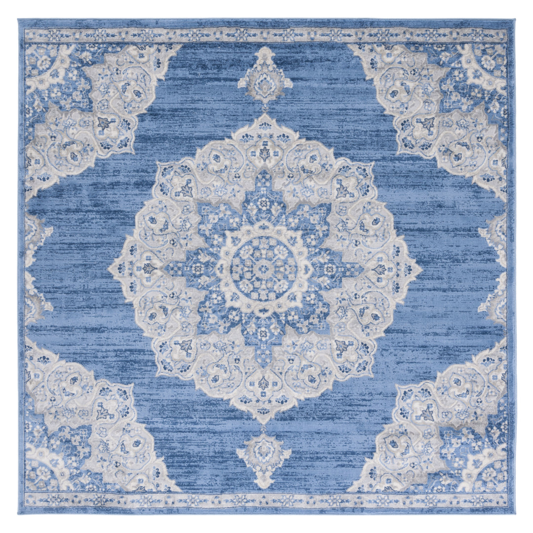 SAFAVIEH Brentwood Collection BNT802M Blue / Grey Rug Image 4