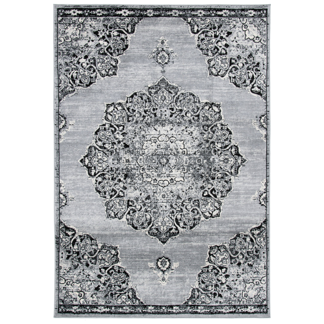 SAFAVIEH Brentwood Collection BNT802H Grey / Black Rug Image 9