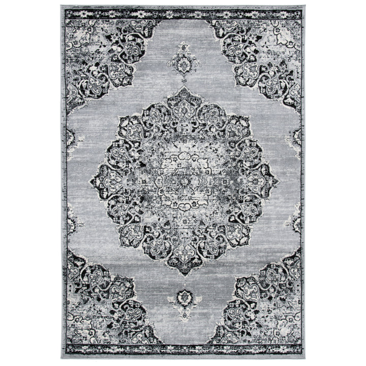 SAFAVIEH Brentwood Collection BNT802H Grey / Black Rug Image 9