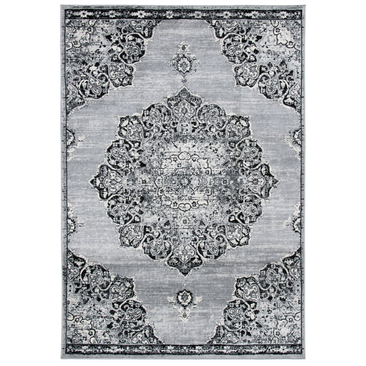 SAFAVIEH Brentwood Collection BNT802H Grey / Black Rug Image 1