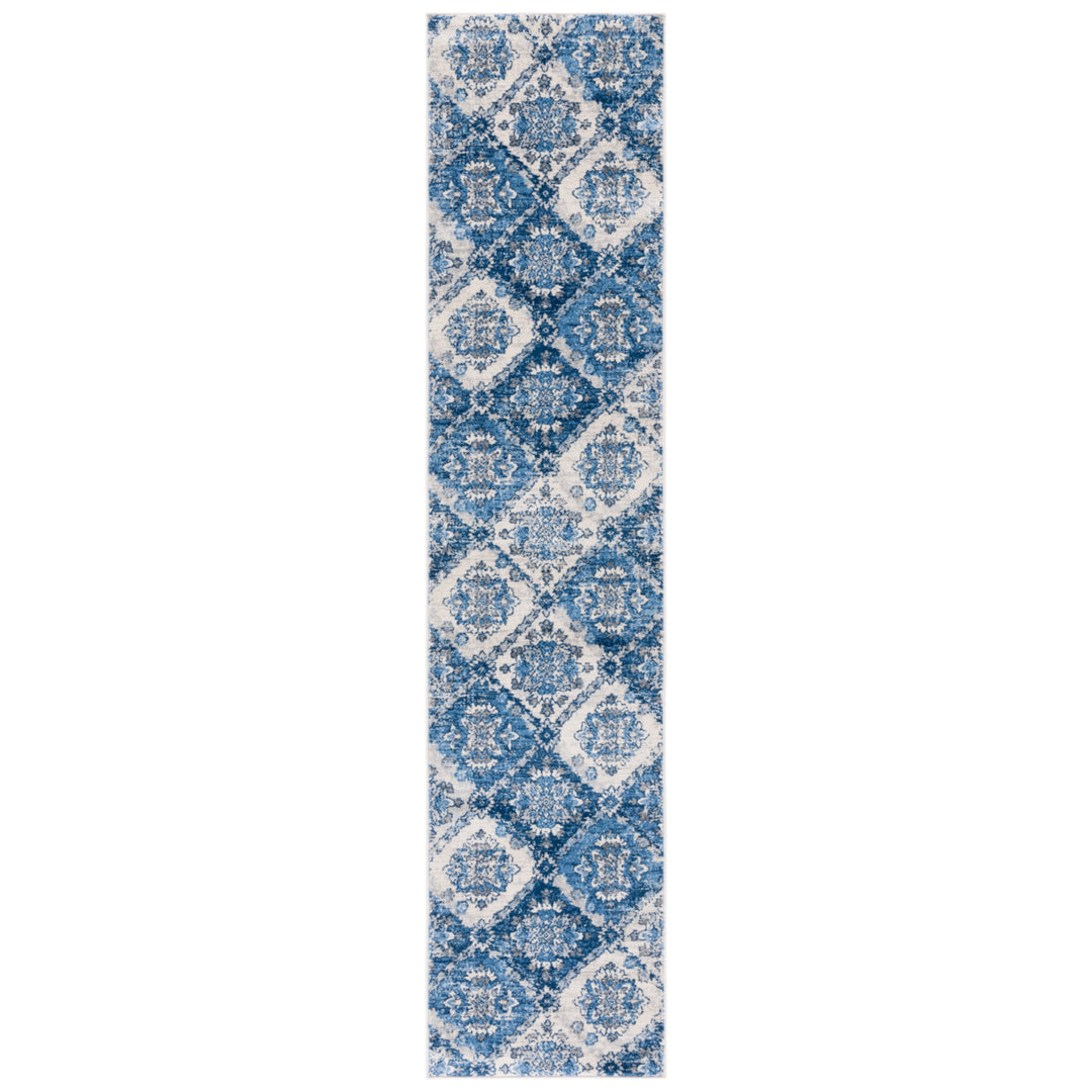 SAFAVIEH Brentwood Collection BNT806A Ivory / Blue Rug Image 1