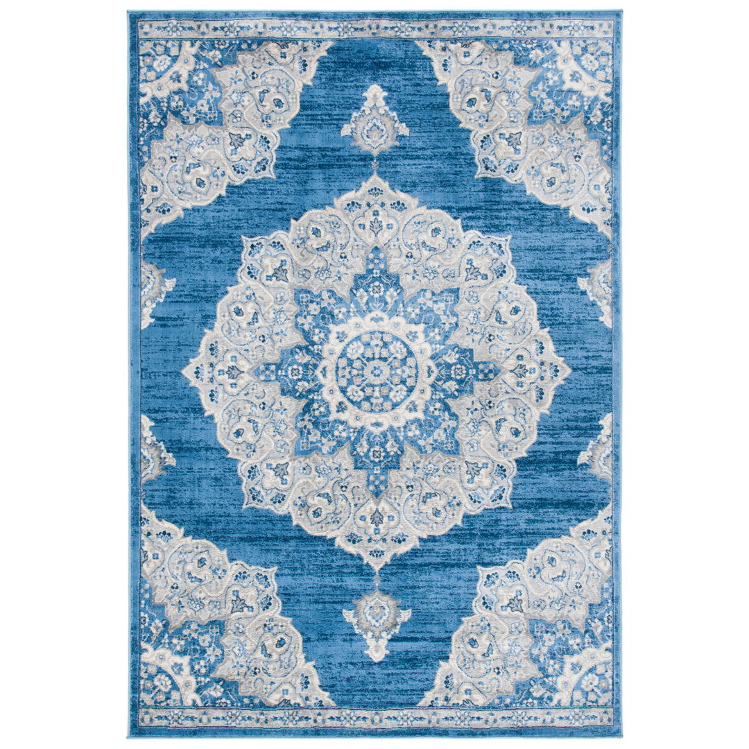 SAFAVIEH Brentwood Collection BNT802M Blue / Grey Rug Image 1