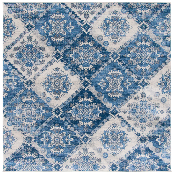 SAFAVIEH Brentwood Collection BNT806A Ivory / Blue Rug Image 5