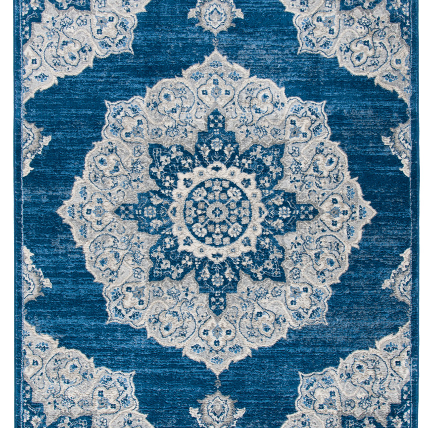 SAFAVIEH Brentwood Collection BNT802N Navy / Grey Rug Image 8