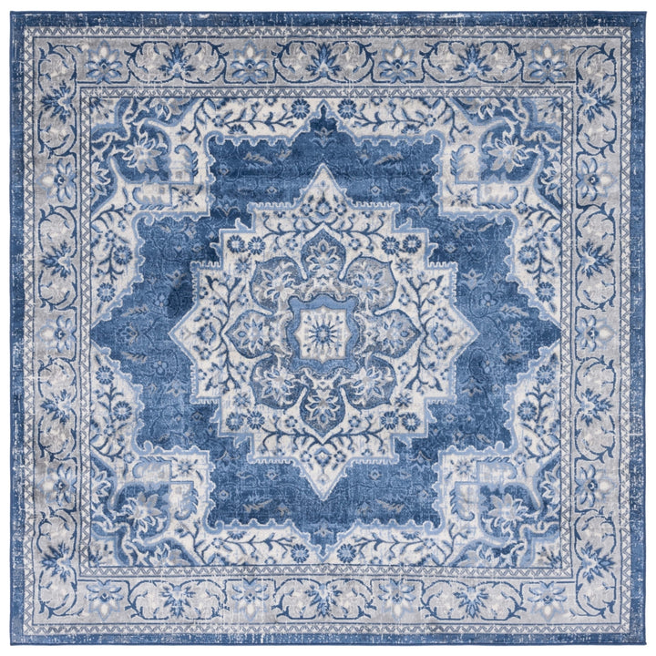 SAFAVIEH Brentwood Collection BNT826A Ivory / Navy Rug Image 3